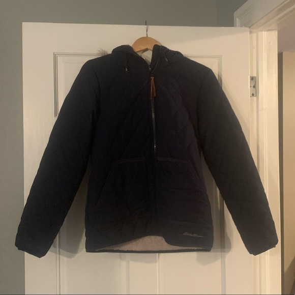 🆕 Eddie Bauer Winter Coat with fur lined hood - Picture 2 of 7